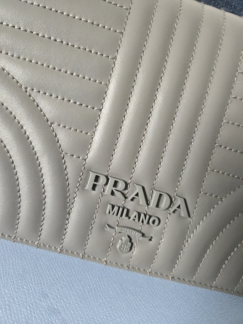 Prada Diagramme Bag Dark Gray